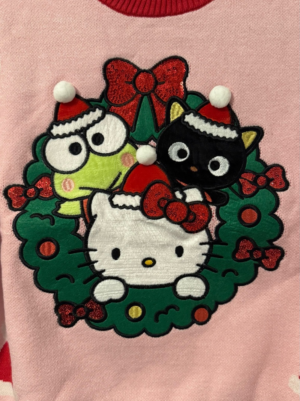 New with Tags Sanrio Hello Kitty, Keroppi & Chococat Ugly Christmas Sweater - Picture 3 of 8